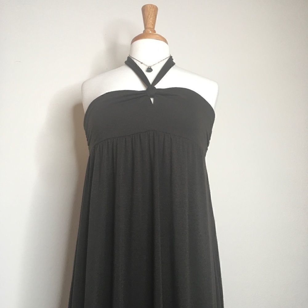 The Limited Tie Neck Knit Maxi Dress